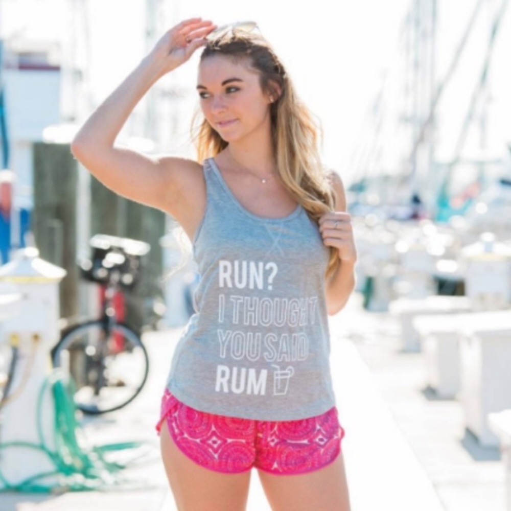 ALL FOR COLOR-Gray Racer Tank - Picture 2 of 4